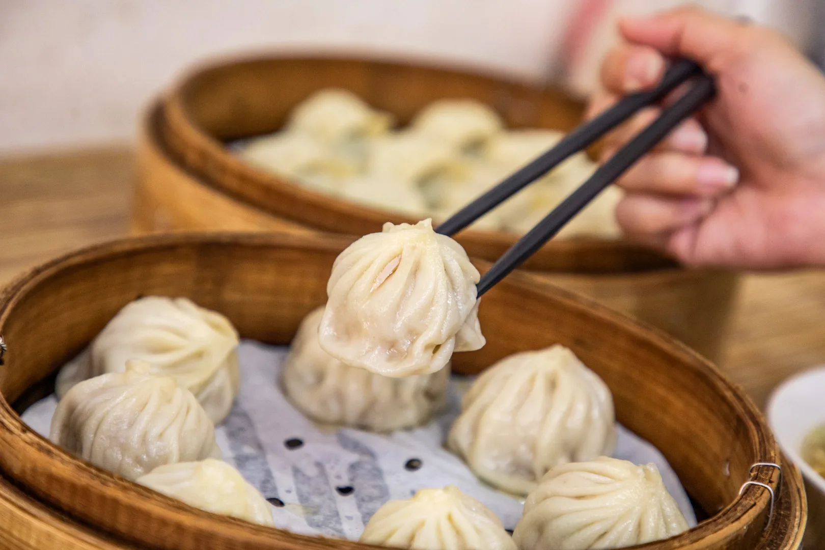 嘉義美食,豆豆小籠湯包蒸餃