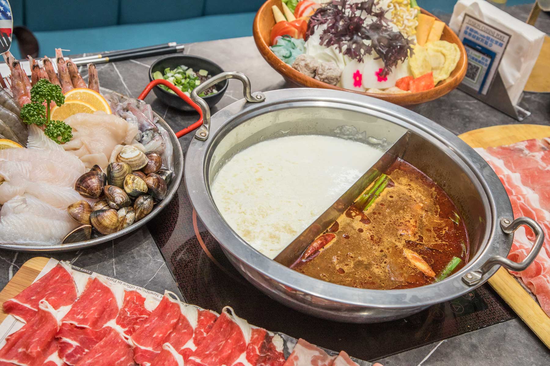 中和環球購物中心美食,中和美食,中和吃到飽,中和鍋物吃到飽,中和麻辣鍋吃到飽,八海食潮當代鍋物,中和Global Mall環球購物中心