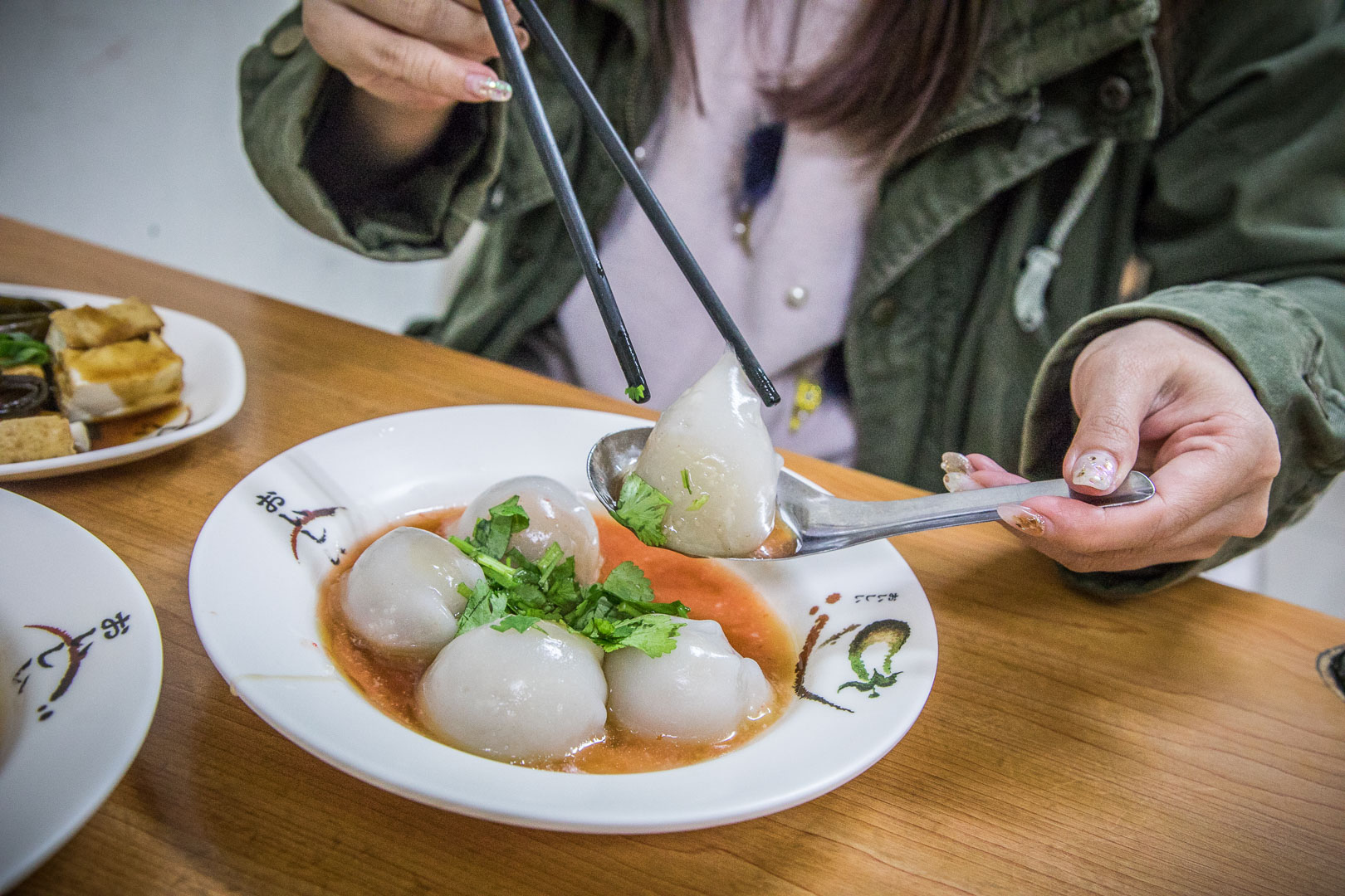 中壢美食,一口小肉圓