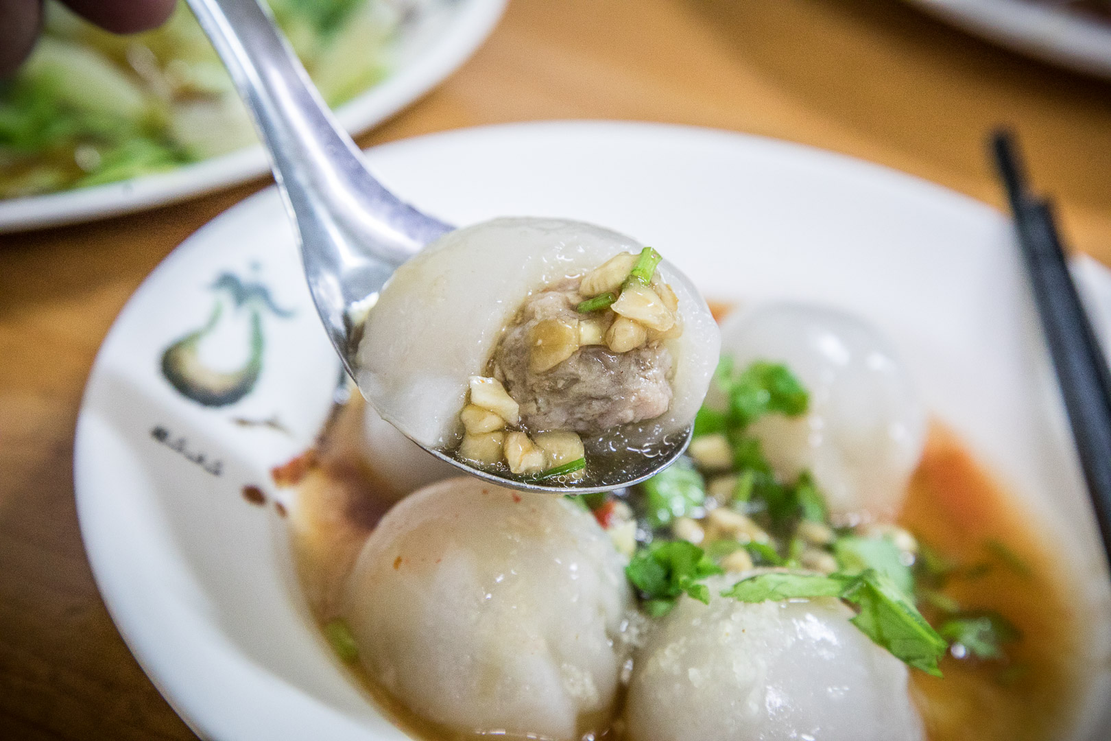 中壢美食,一口小肉圓