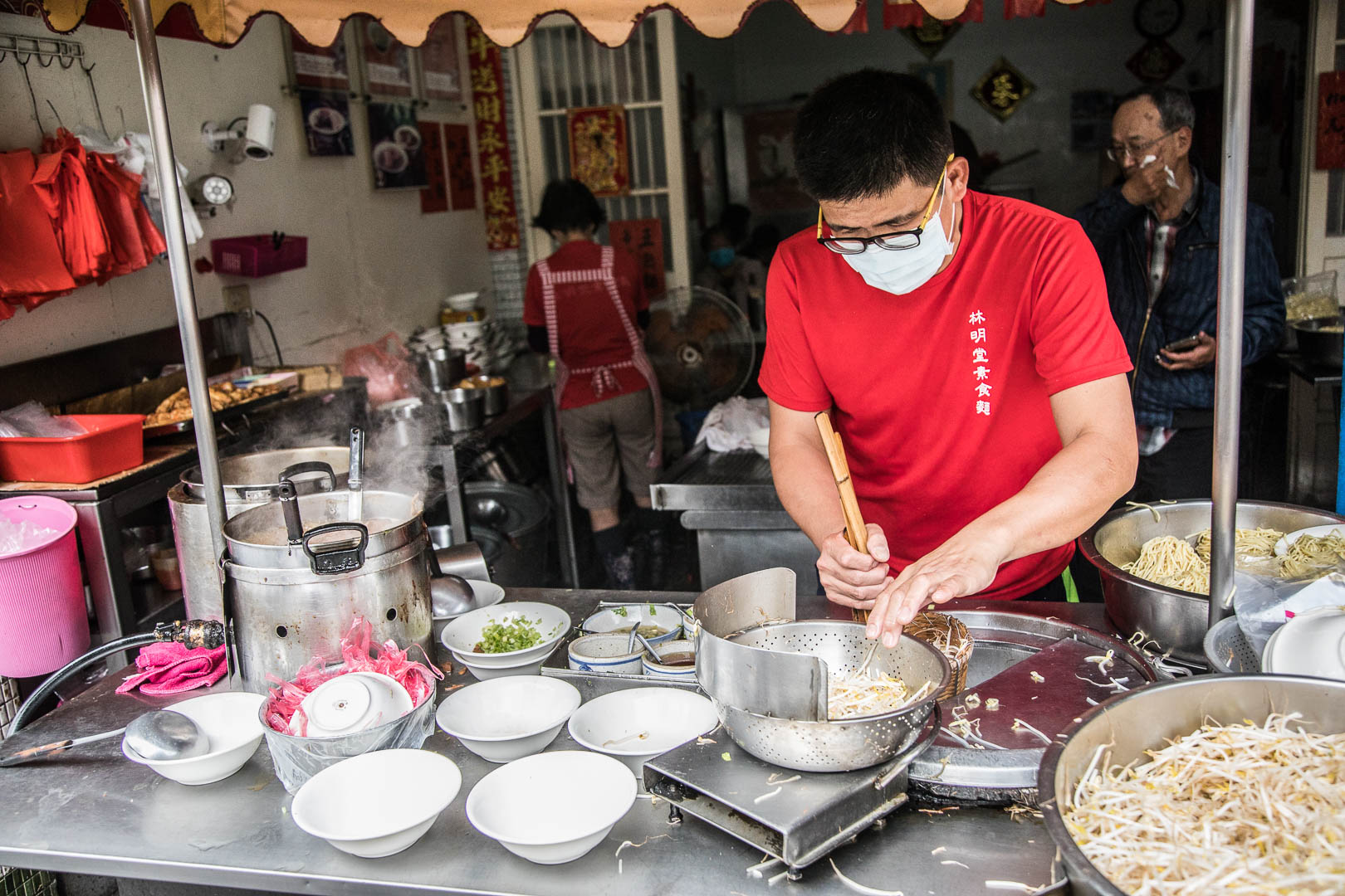 鹿港美食,林明堂素食麵