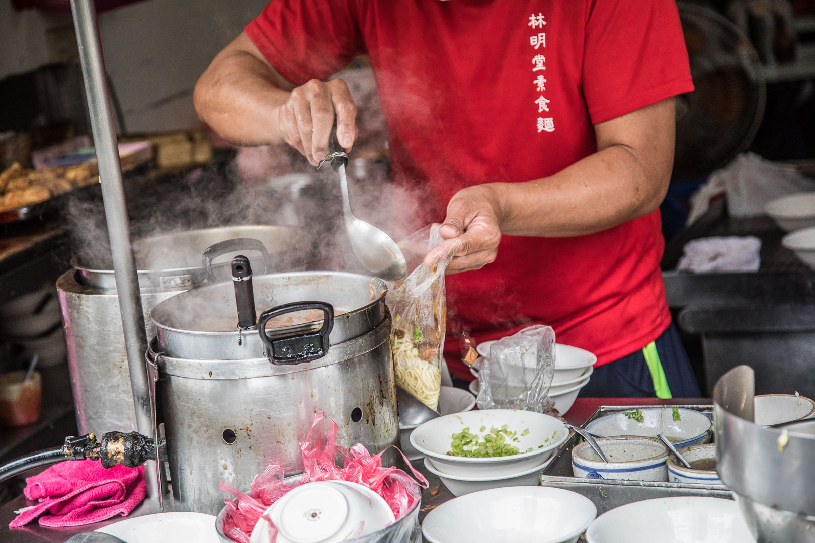 鹿港美食,林明堂素食麵