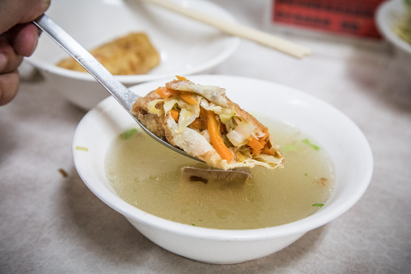 鹿港美食,林明堂素食麵