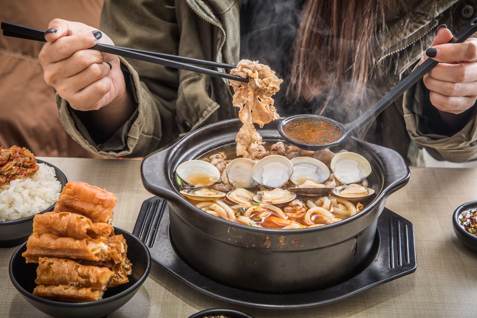 台北美食,台北火鍋,台北麻辣火鍋,台北小吃,南機場夜市美食,台北小火鍋,南機場夜市火鍋,海享精緻鍋物-南機場店 @大手牽小手。玩樂趣