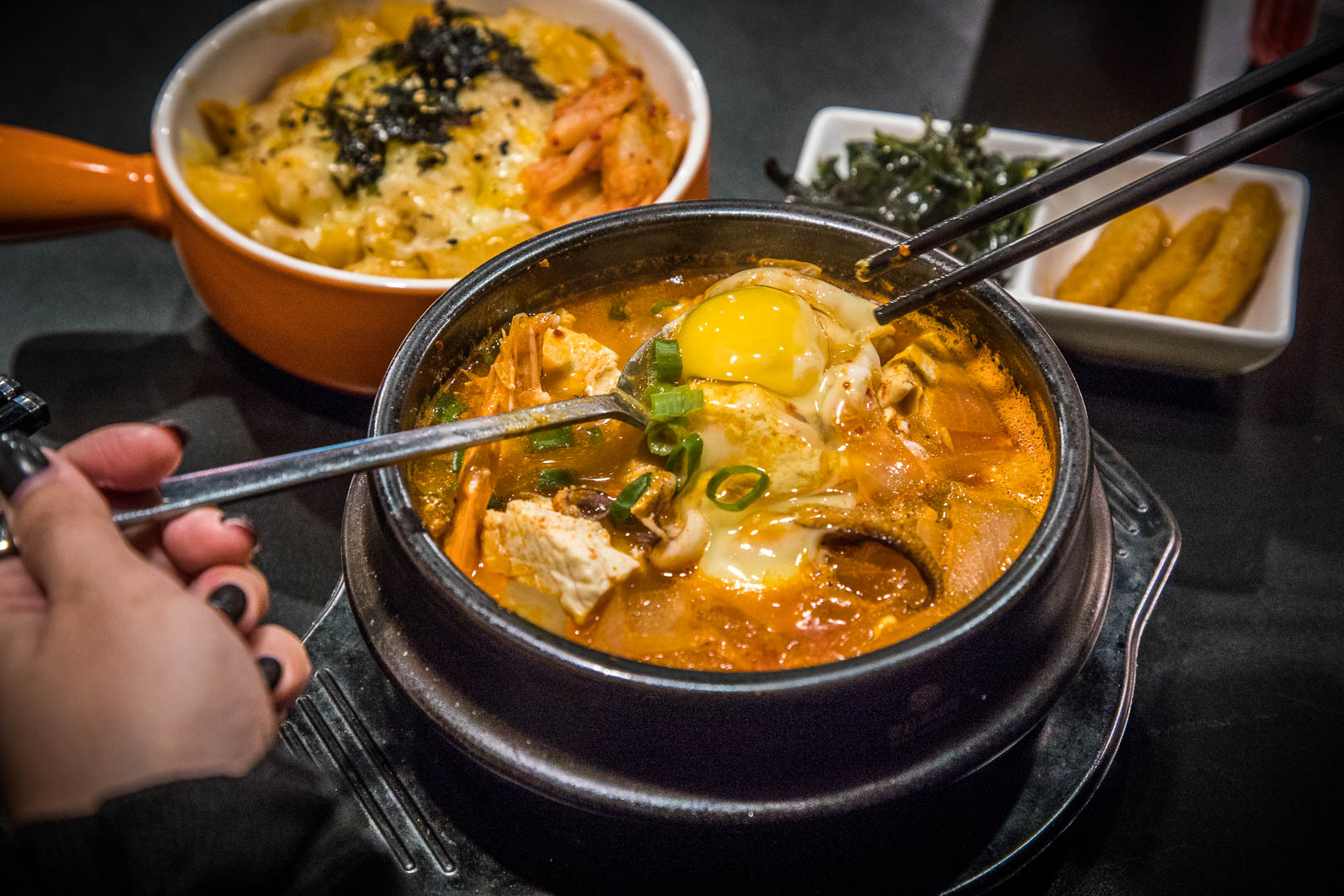 桃園美食,桃園小吃,桃園韓式料理,桃園藝文特區韓式料理,桃園韓式火鍋,桃園石鍋拌飯,韓歐尼-慈文店,桃園韓歐尼-慈文店