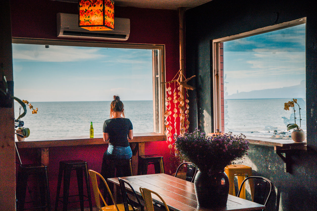 石門美食,北海岸美食,石門景觀餐廳,石門小卷米粉,北海岸小卷米粉,北海岸景觀咖啡,靠北邊叢山曉