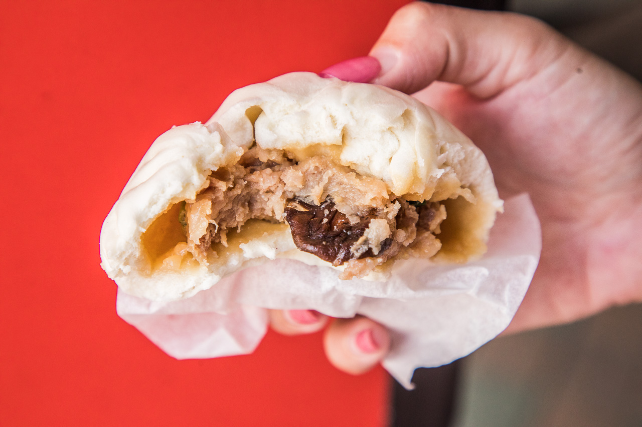 鹿港美食,老龍師肉包