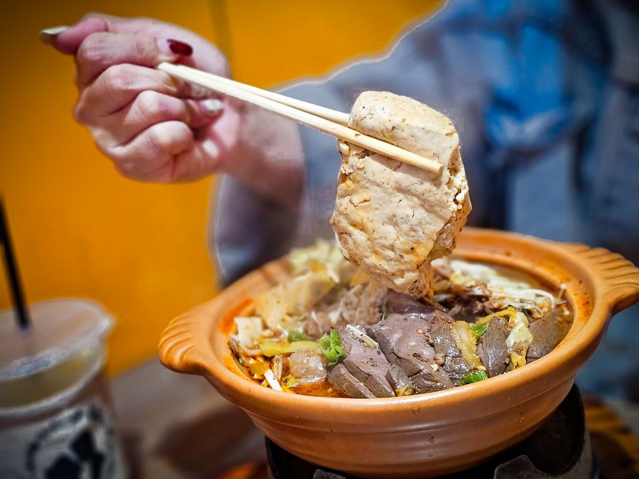 中原夜市美食,台北麻將麻辣臭豆腐-中原店