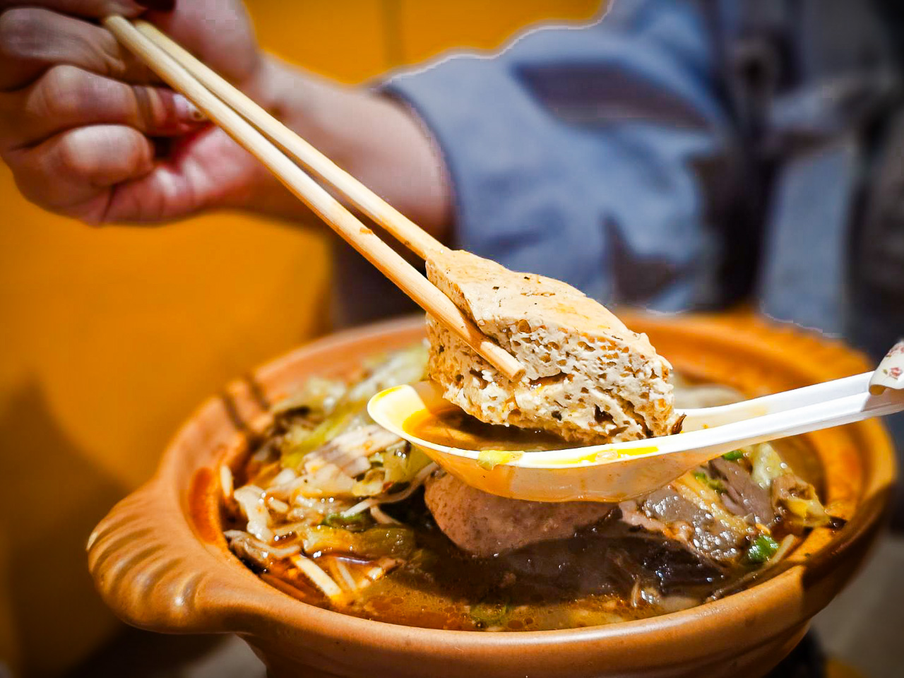 中原夜市美食,台北麻將麻辣臭豆腐-中原店
