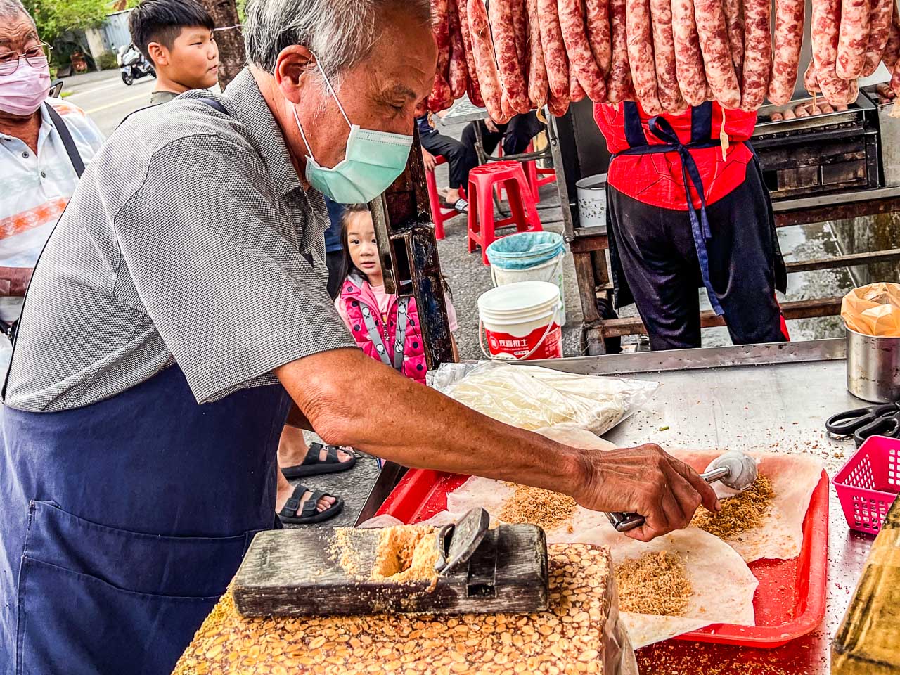 宜蘭烤香腸,北城橋香腸