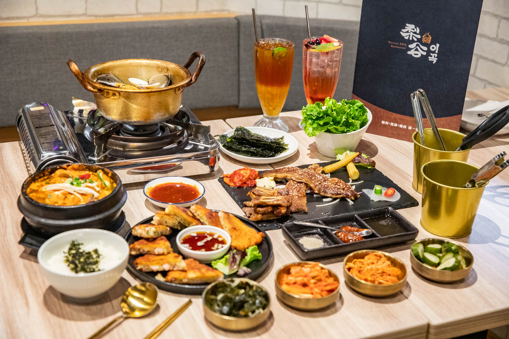 台北韓式料理,梨谷韓式鐵板炭火烤肉信義ATT店