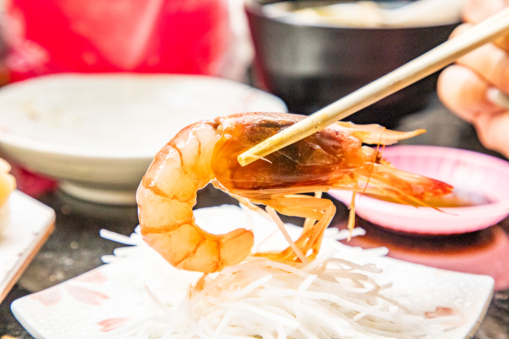 東港華僑市場美食,東港魚莊生魚片專賣店