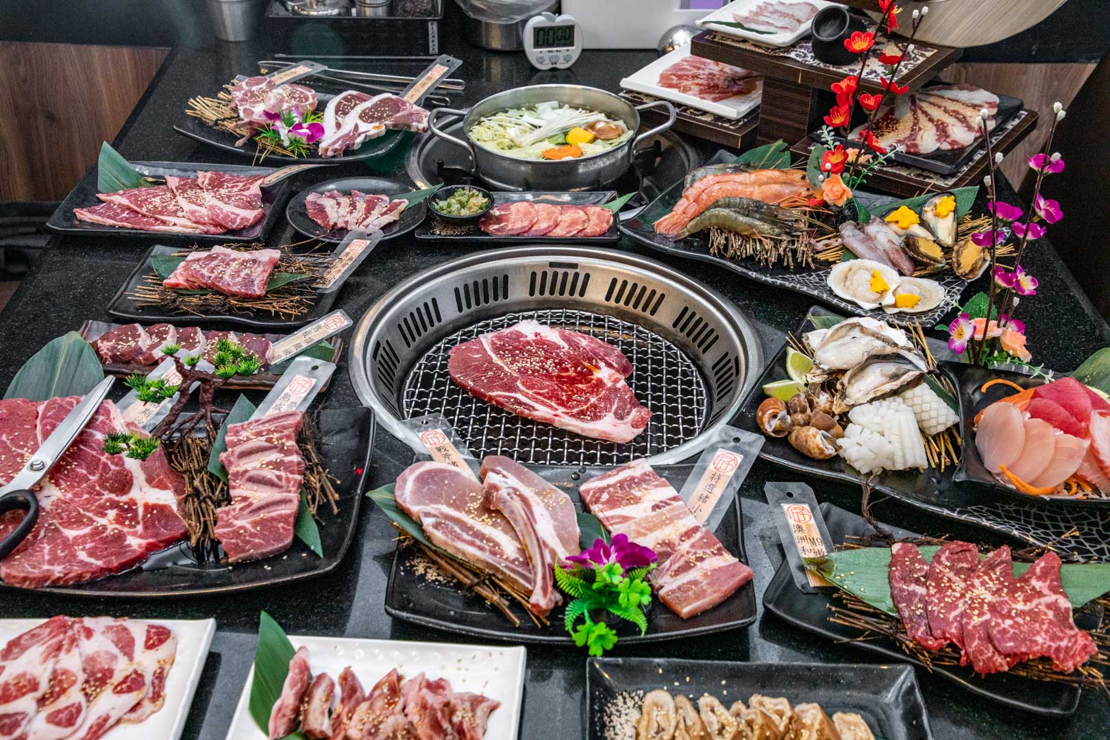 桃園燒肉吃到飽,桃園美食,桃園聚餐,桃園吃到飽,桃園生魚片吃到飽,匠夯日式燒肉,桃園烤肉 @大手牽小手。玩樂趣
