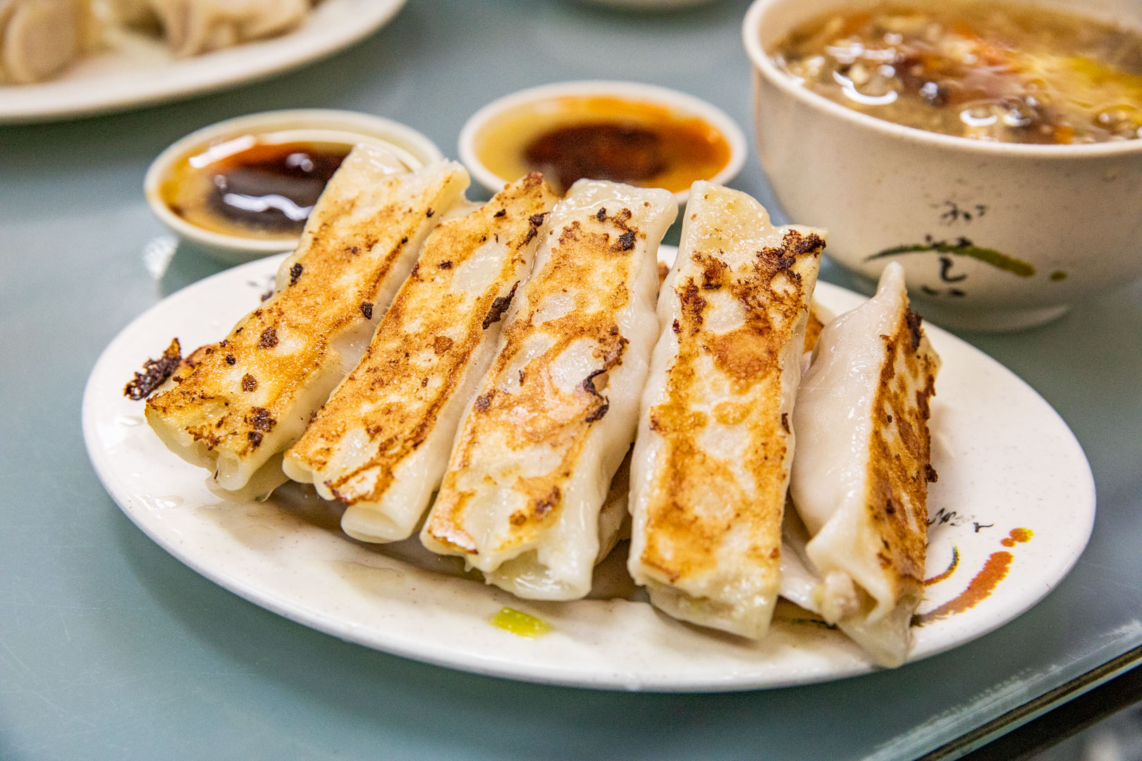 寧夏夜市美食,馥陽鍋貼水餃專賣店