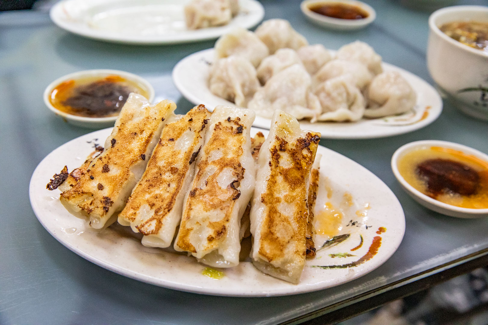 寧夏夜市美食,馥陽鍋貼水餃專賣店