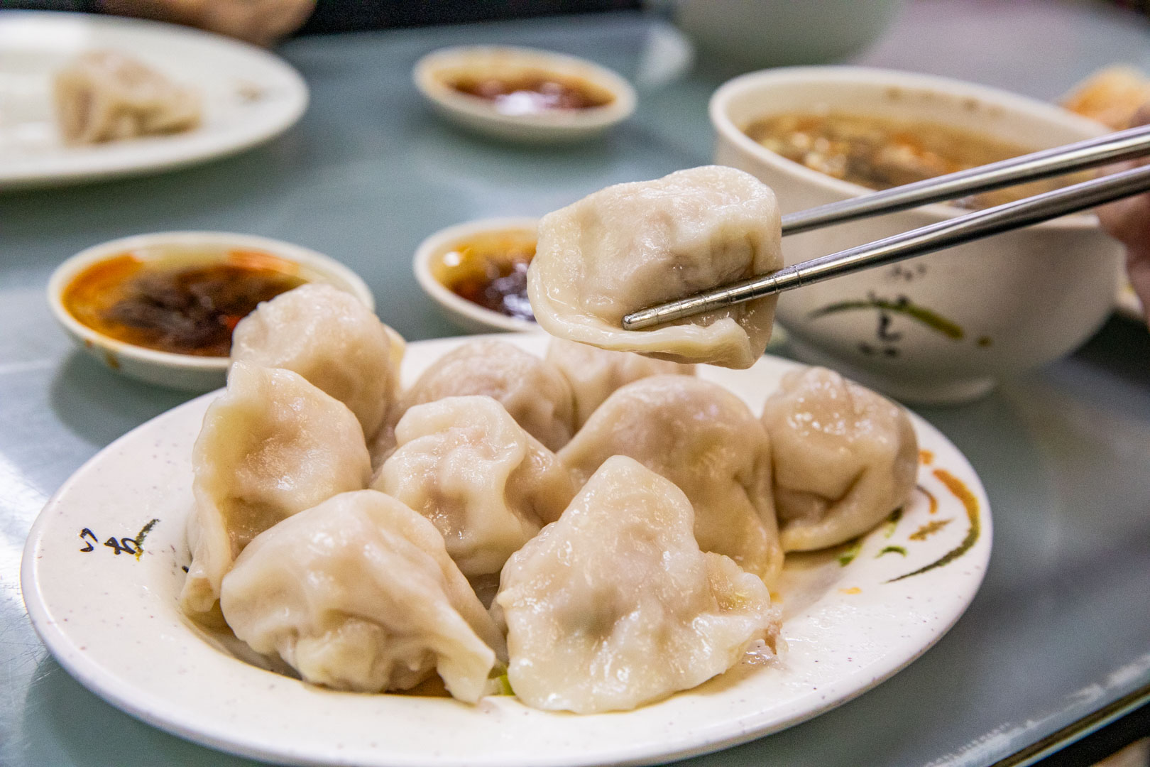 寧夏夜市美食,馥陽鍋貼水餃專賣店