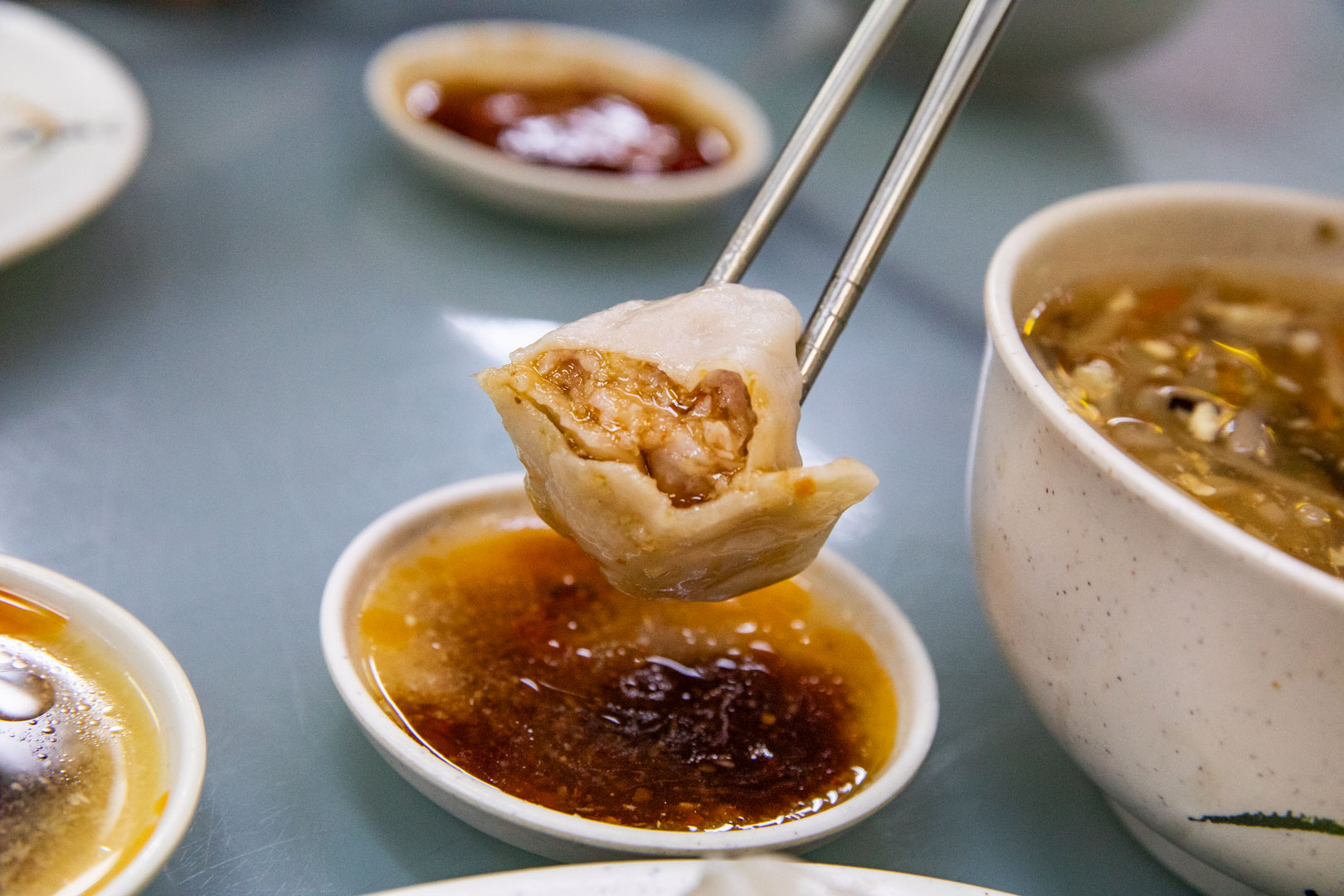 寧夏夜市美食,馥陽鍋貼水餃專賣店