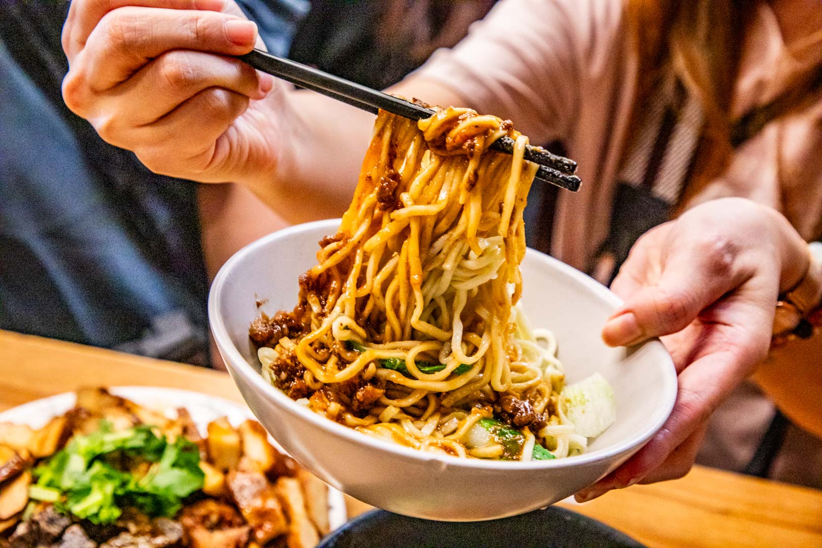 大溪美食,乾麵居