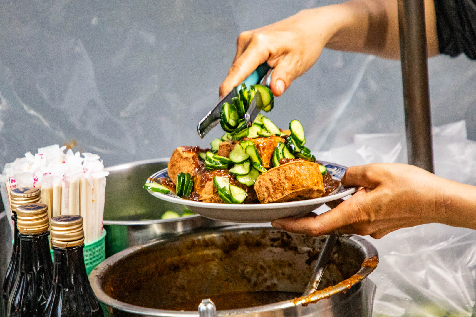 員林美食,員林臭豆腐,舊電信局臭豆腐,彰化美食,彰化臭豆腐,員林小吃 @大手牽小手。玩樂趣